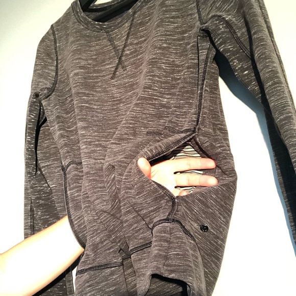 Lululemon sz 4 Space Dye Pullover Heather Gray - Picture 5 of 5